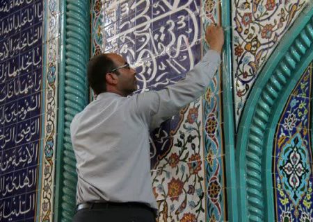 غبارروبی مساجد رومشکان در ماه مبارک رمضان