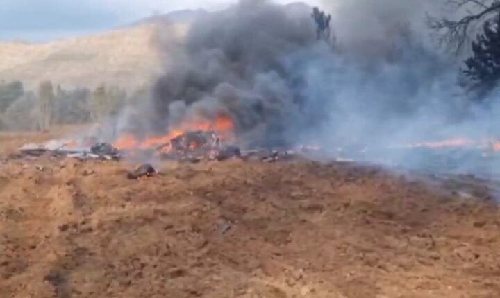 انهدام یک فروند پهپاد پیشرفته هرمس ۹۰۰ در خرم‌آباد