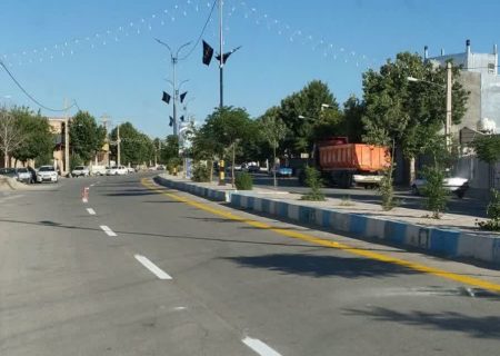 اجرای ۱۸ کیلومتر خط‌کشی معابر اصلی شهر سوری