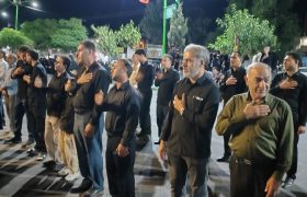 عزاداری مردم رومشکان در پنجمین شب محرم