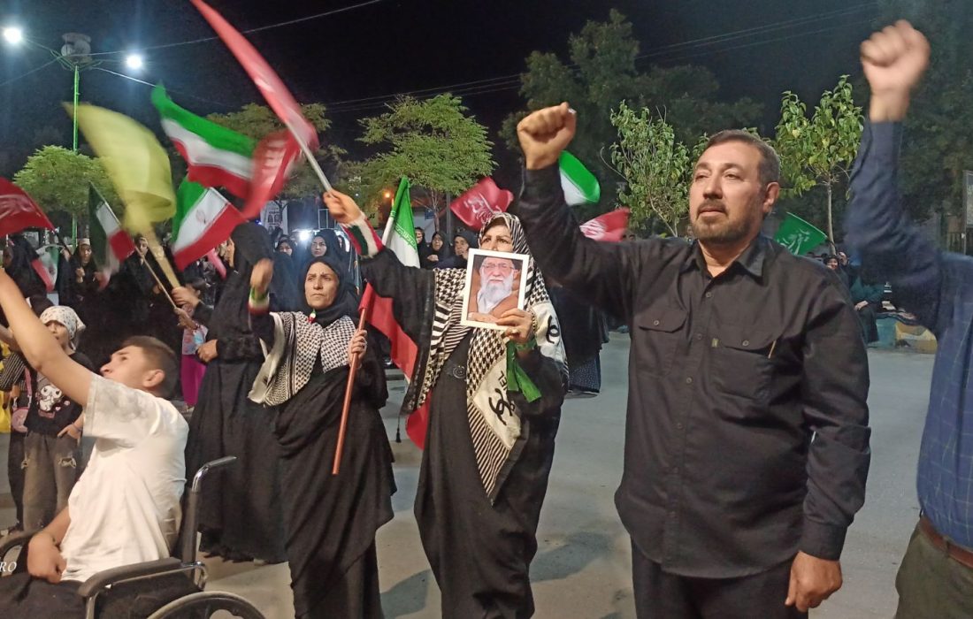 پایان یک شب با پرچم ایران
