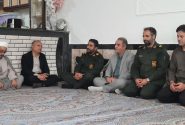 دیدار مسئولان رومشکان با خانواده شهید رضا امرایی