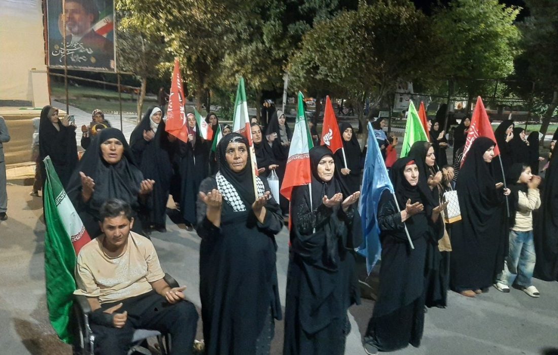 خیابانهای رومشکان؛ سنگر مردمی دفاع از وطن