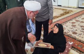 دیدار مسئول نمایندگی ولی‌فقیه در سپاه حضرت ابوالفضل(ع) لرستان با خانواده شهدای رومشکان