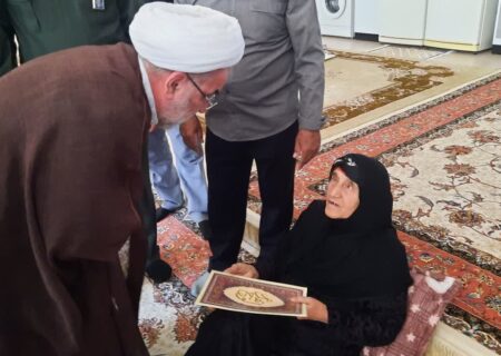 دیدار مسئول نمایندگی ولی‌فقیه در سپاه حضرت ابوالفضل(ع) لرستان با خانواده شهدای رومشکان